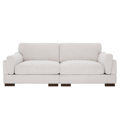 90 Loveseat Sofa Modern and Cozy Corduroy Couch