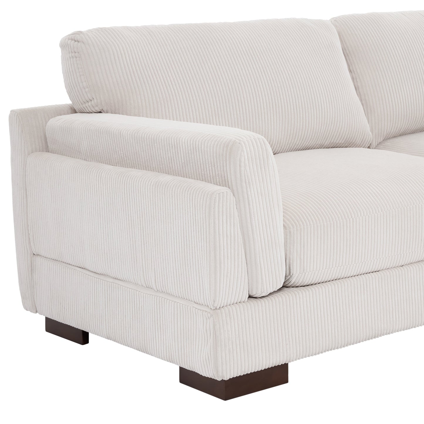 90 Loveseat Sofa Modern and Cozy Corduroy Couch