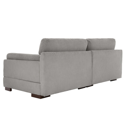 90 Loveseat Sofa Modern and Cozy Corduroy Couch