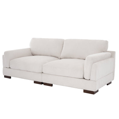 90 Loveseat Sofa Modern and Cozy Corduroy Couch