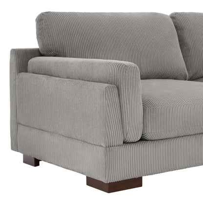90 Loveseat Sofa Modern and Cozy Corduroy Couch