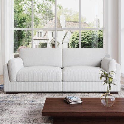 90 Loveseat Sofa Modern and Cozy Corduroy Couch