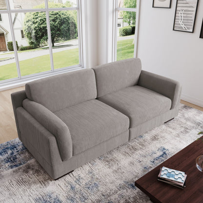 90 Loveseat Sofa Modern and Cozy Corduroy Couch