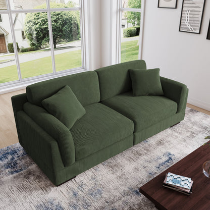 90 Loveseat Sofa Modern and Cozy Corduroy Couch