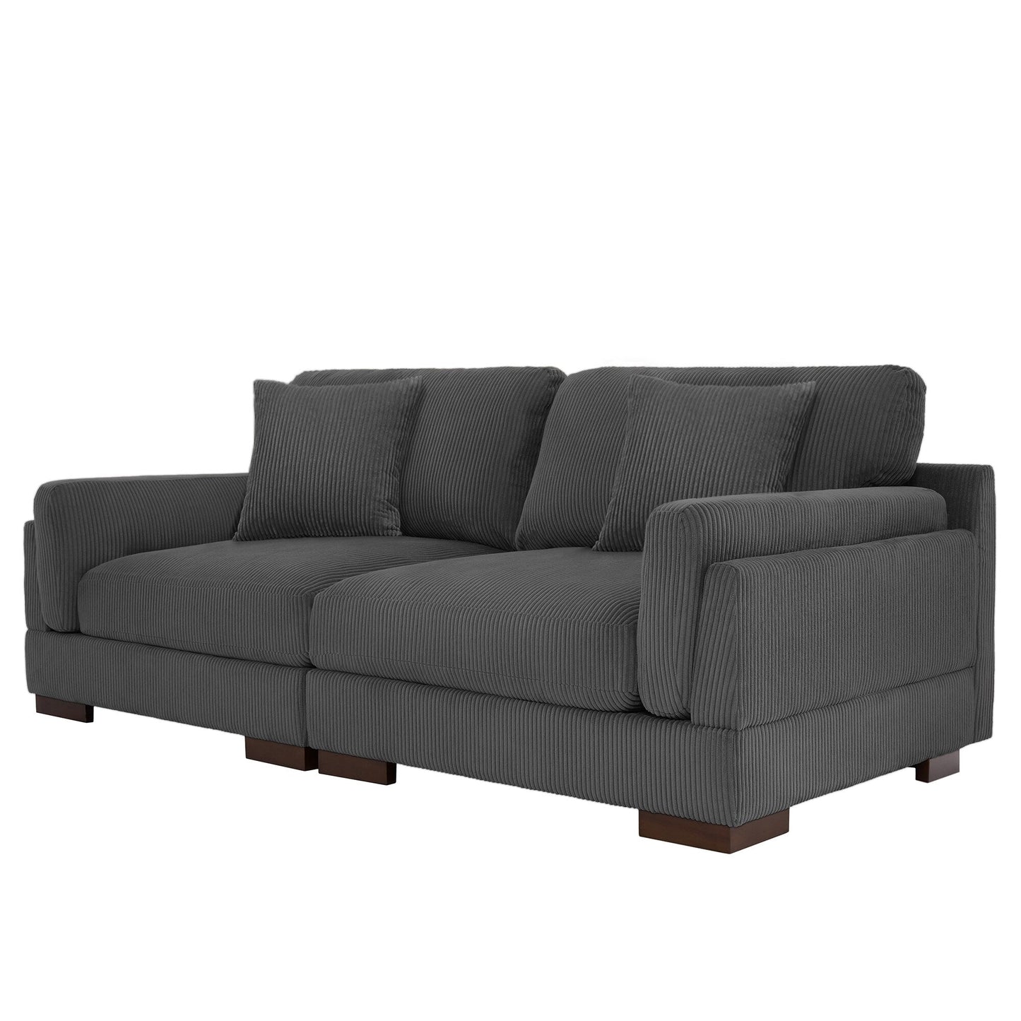 90 Loveseat Sofa Modern and Cozy Corduroy Couch