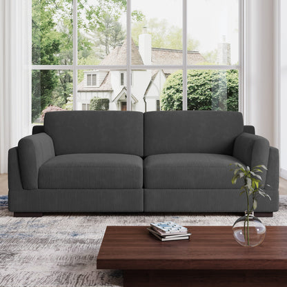 90 Loveseat Sofa Modern and Cozy Corduroy Couch