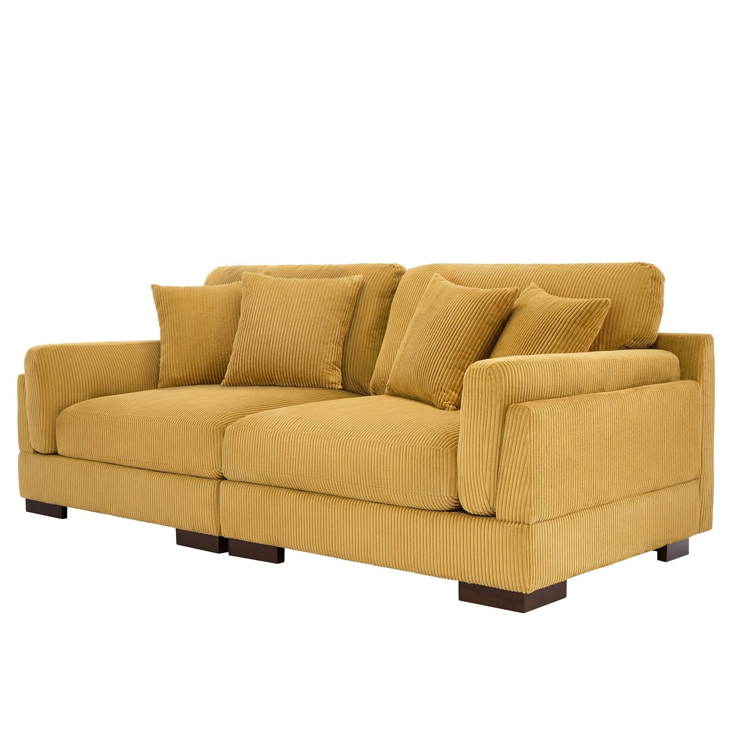 90 Loveseat Sofa Modern and Cozy Corduroy Couch