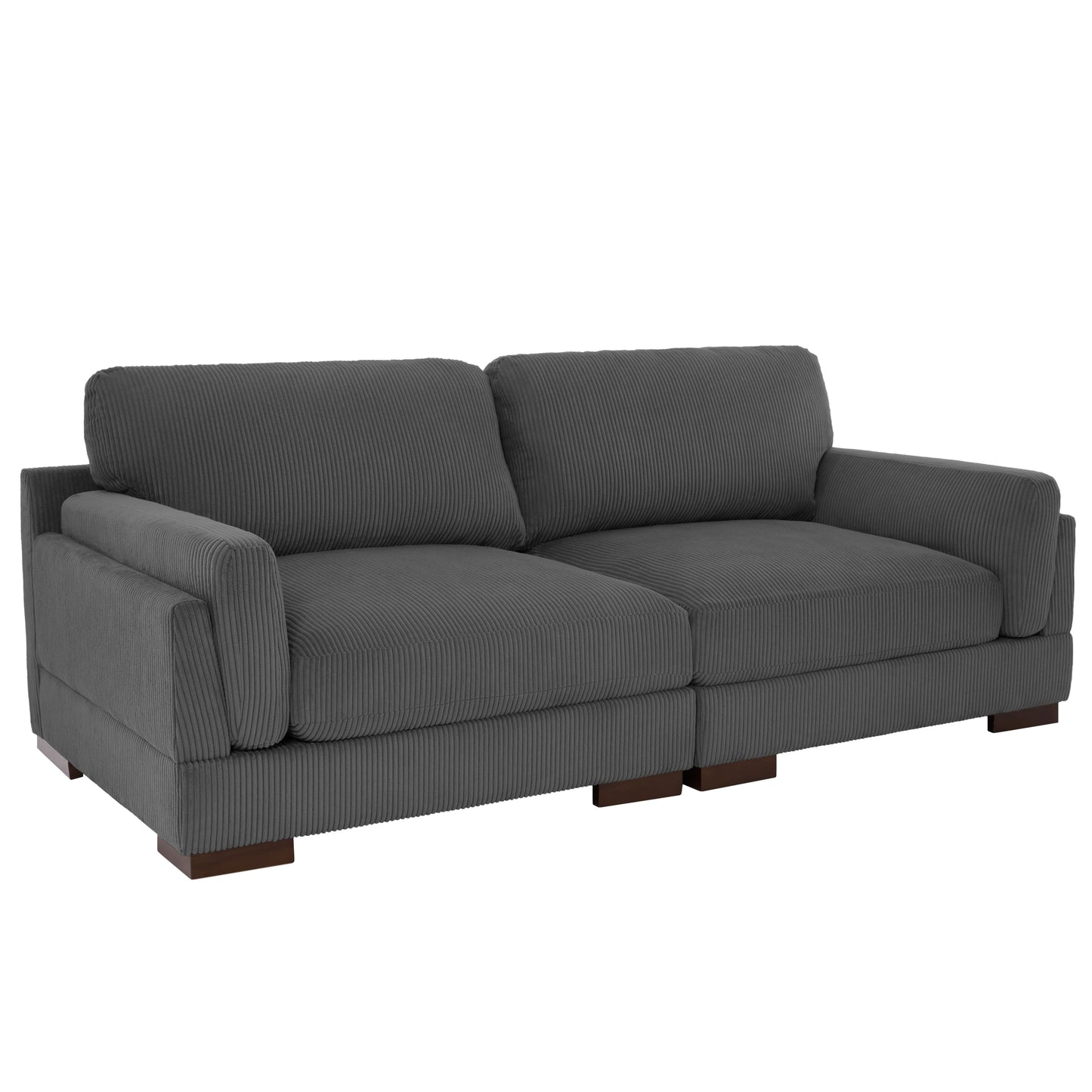 90 Loveseat Sofa Modern and Cozy Corduroy Couch