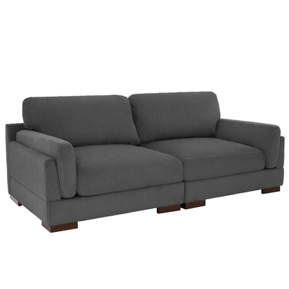 90 Loveseat Sofa Modern and Cozy Corduroy Couch