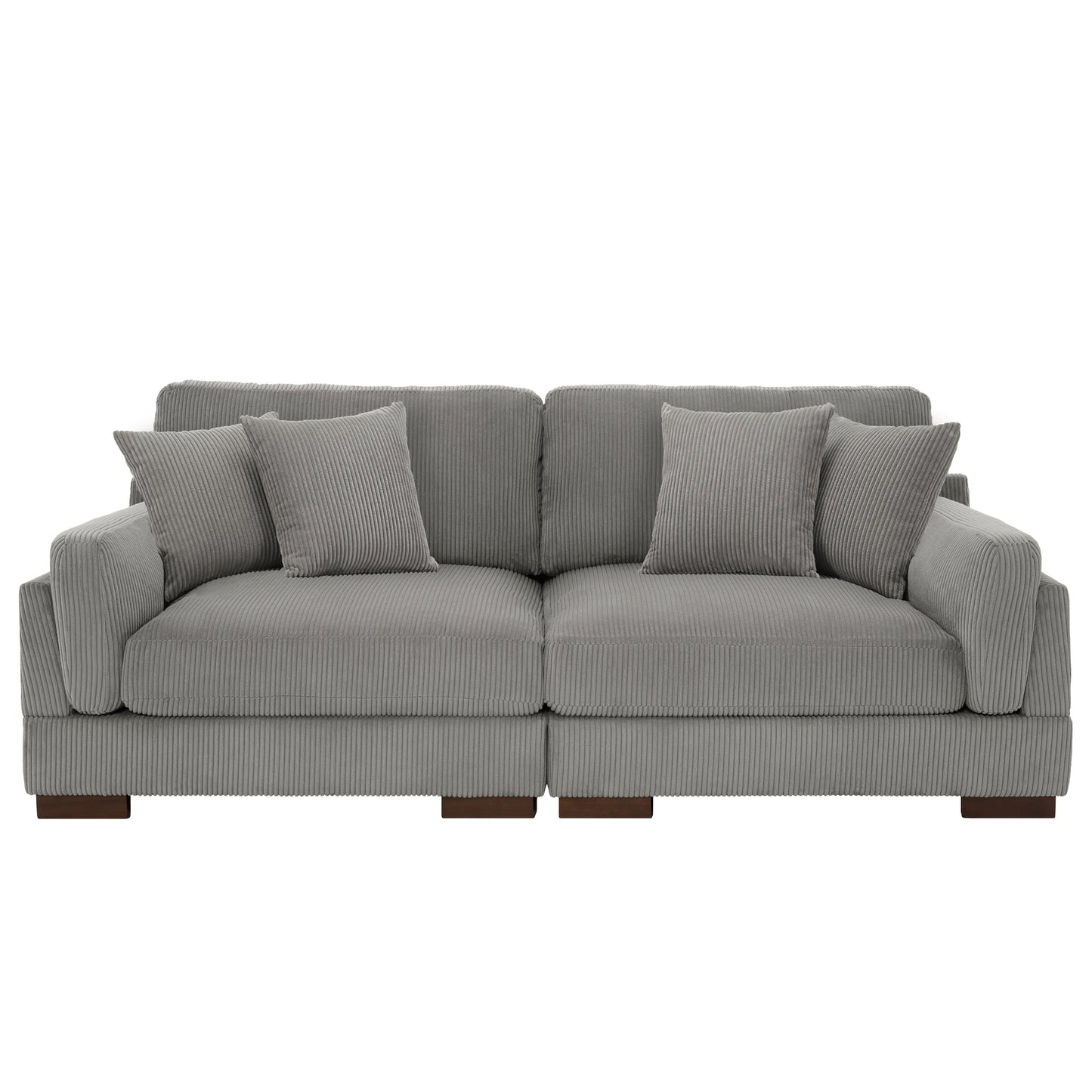 90 Loveseat Sofa Modern and Cozy Corduroy Couch