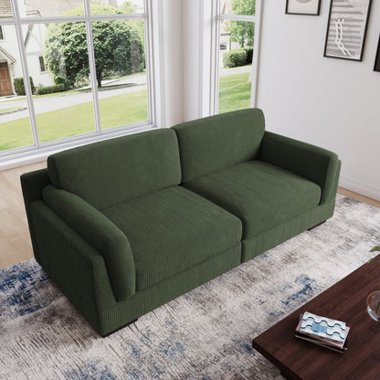 90 Loveseat Sofa Modern and Cozy Corduroy Couch