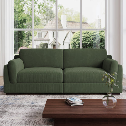 90 Loveseat Sofa Modern and Cozy Corduroy Couch