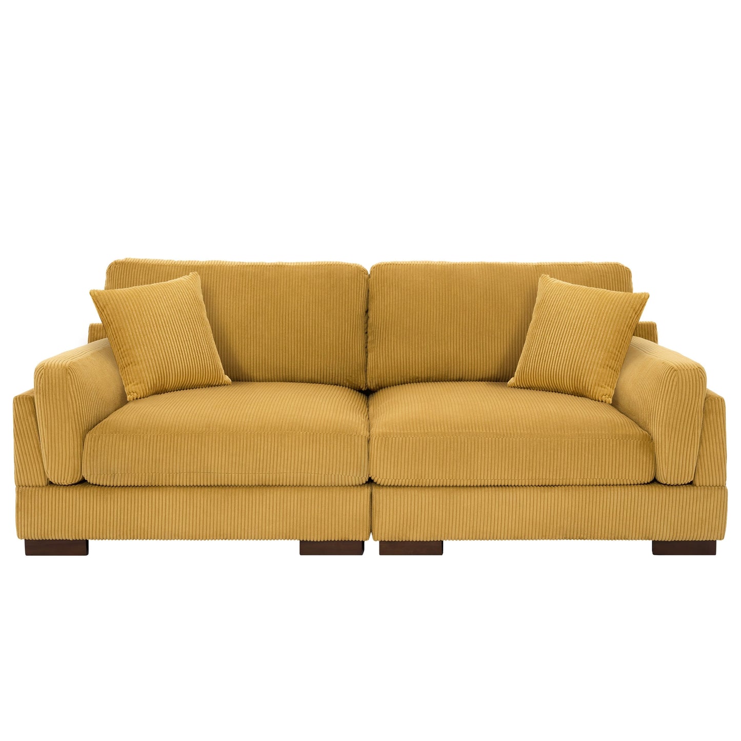 90 Loveseat Sofa Modern and Cozy Corduroy Couch