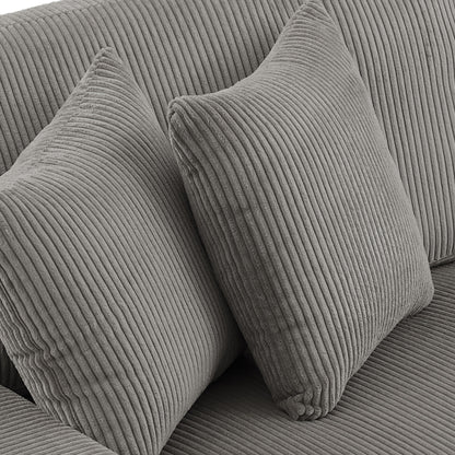 90 Loveseat Sofa Modern and Cozy Corduroy Couch