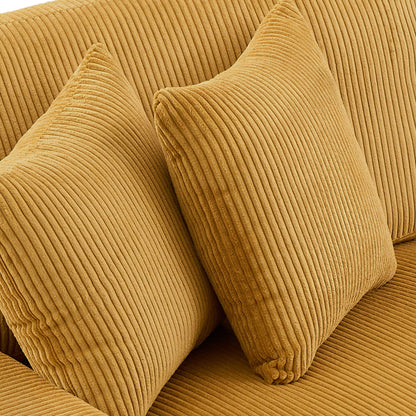 90 Loveseat Sofa Modern and Cozy Corduroy Couch