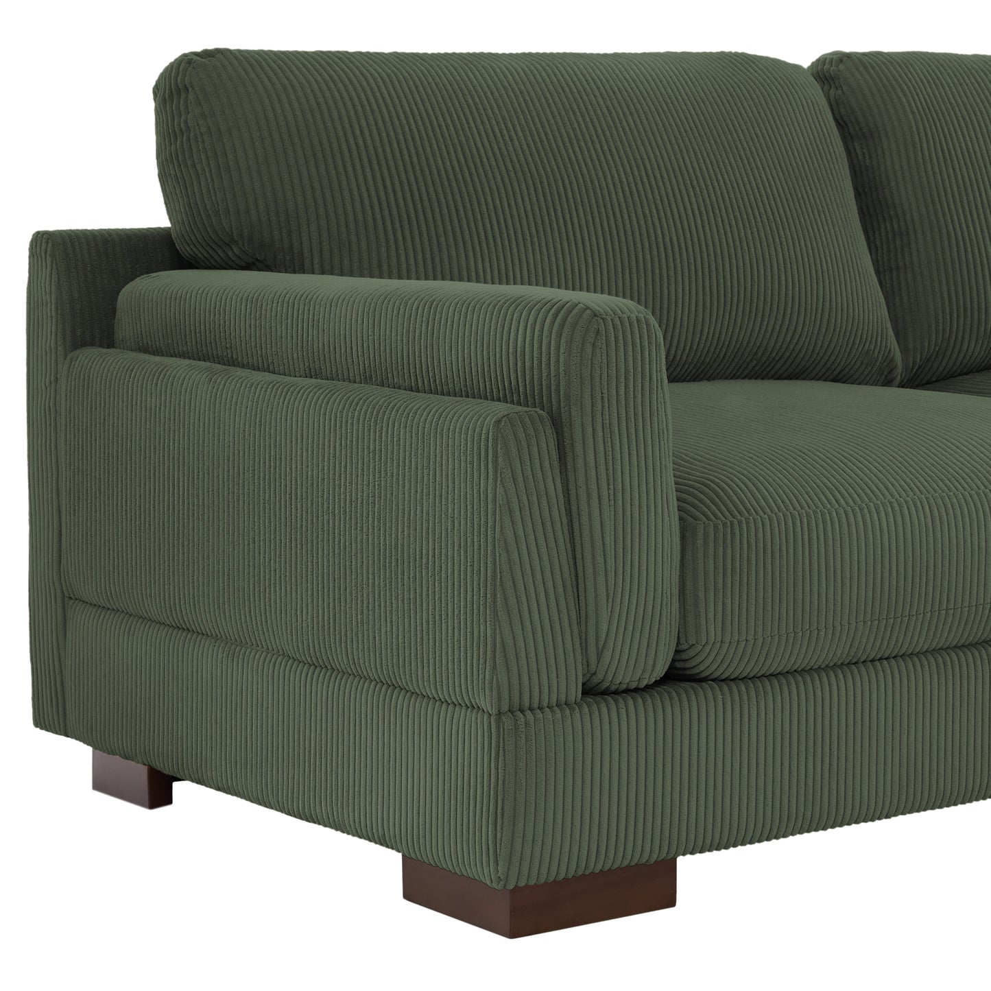 90 Loveseat Sofa Modern and Cozy Corduroy Couch
