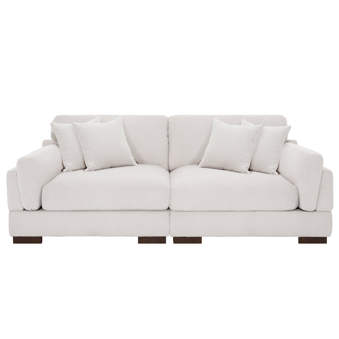 90 Loveseat Sofa Modern and Cozy Corduroy Couch