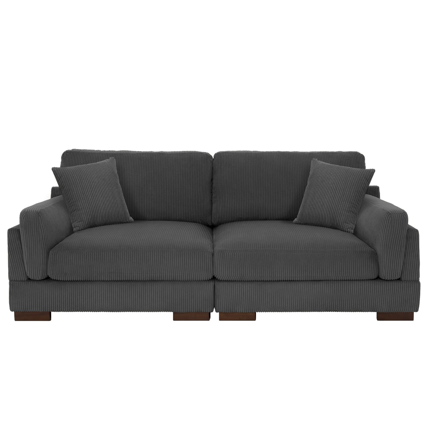 90 Loveseat Sofa Modern and Cozy Corduroy Couch