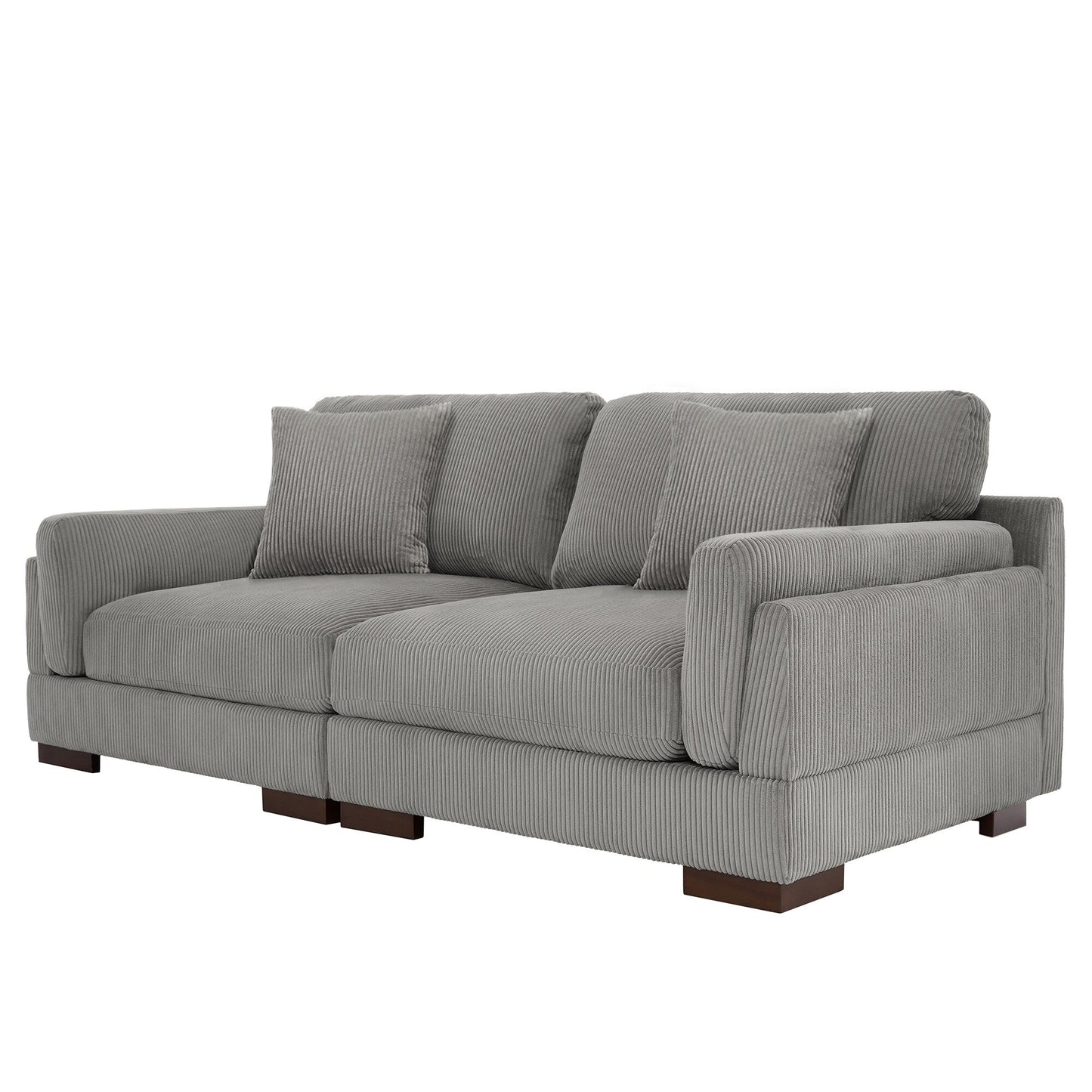 90 Loveseat Sofa Modern and Cozy Corduroy Couch