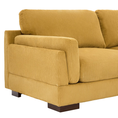 90 Loveseat Sofa Modern and Cozy Corduroy Couch