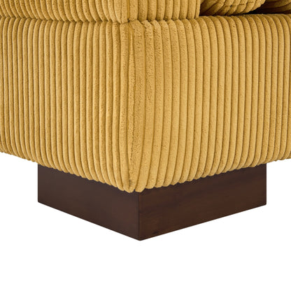 90 Loveseat Sofa Modern and Cozy Corduroy Couch