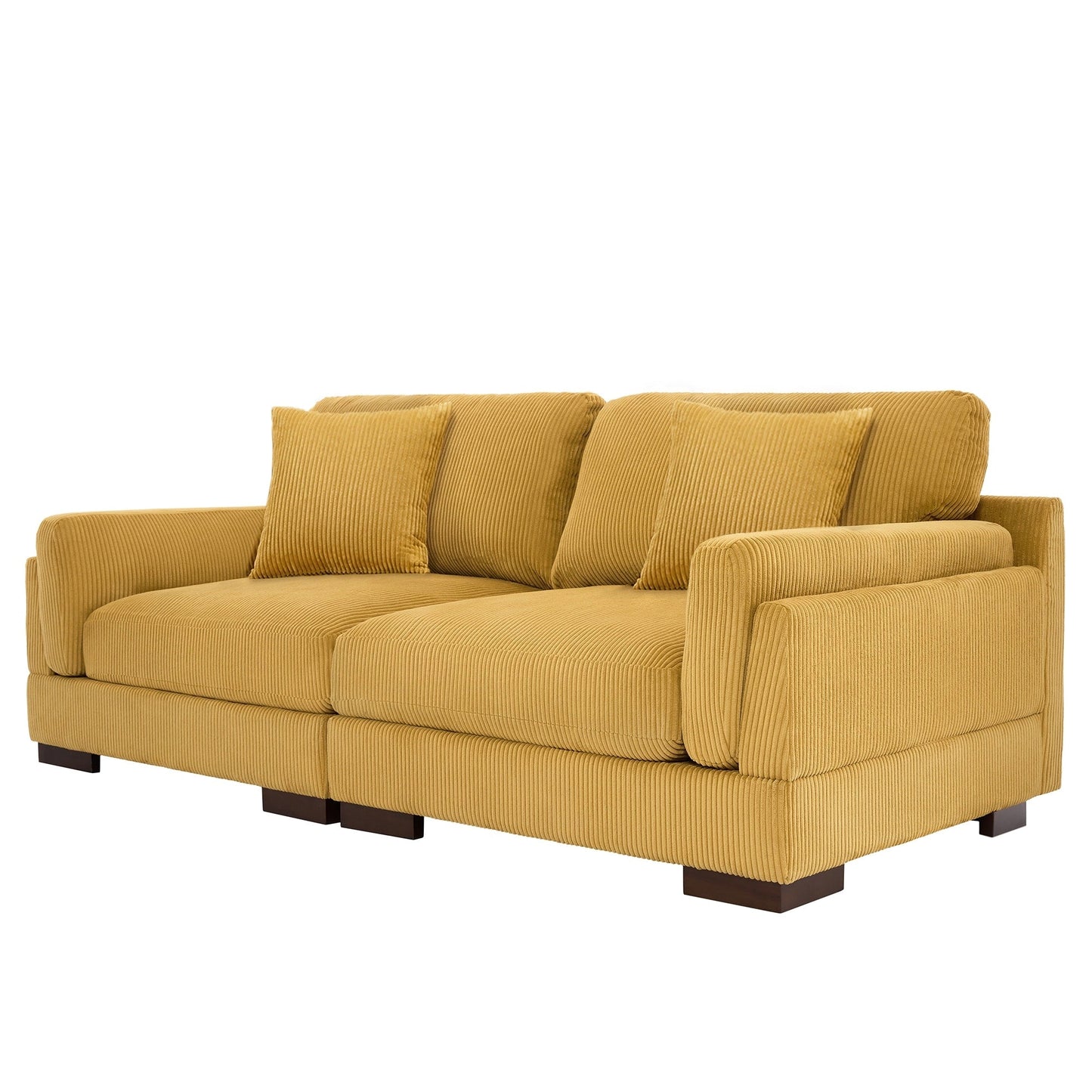 90 Loveseat Sofa Modern and Cozy Corduroy Couch