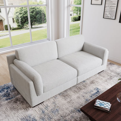 90 Loveseat Sofa Modern and Cozy Corduroy Couch