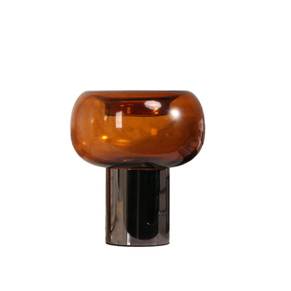 Brunelle Amber Large Glass Vase - Brown