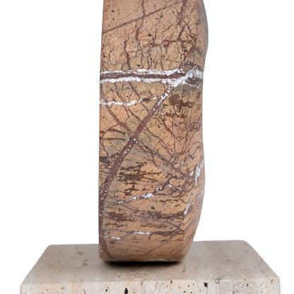 Arin Halo Marble Sculpture - Coffee