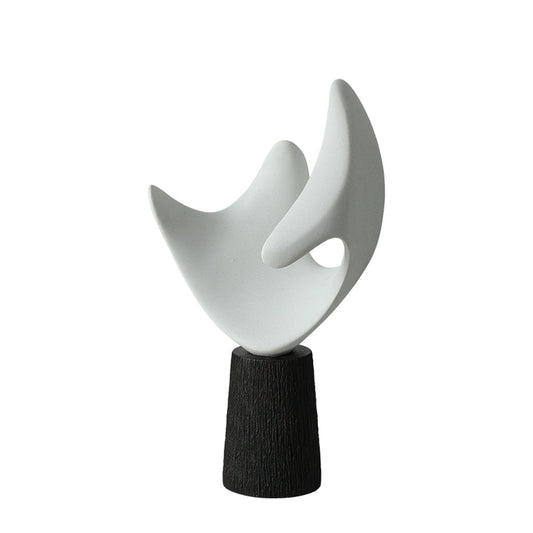 Avina Wing Look Sculpture - White