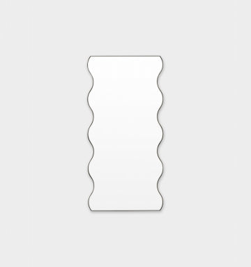 Artemis 165cm Wave Mirror - Black