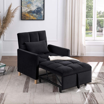 Aukfa Sleeper Chair Bed Convertible Single Sofa Chair with Pillow