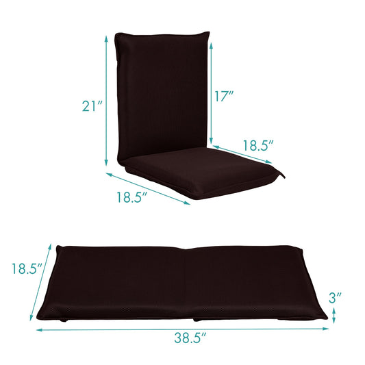 Adjustable Floor Chair Mesh Floor Sofa Chair 6-Position