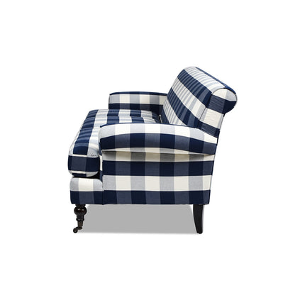 Alana Lawson 88 Inch Living Room Sofa â?Three Cushion Couch with Rolled Arms and Tight Back â?Minimal Assembly Required