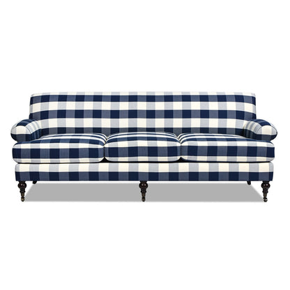 Alana Lawson 88 Inch Living Room Sofa â?Three Cushion Couch with Rolled Arms and Tight Back â?Minimal Assembly Required