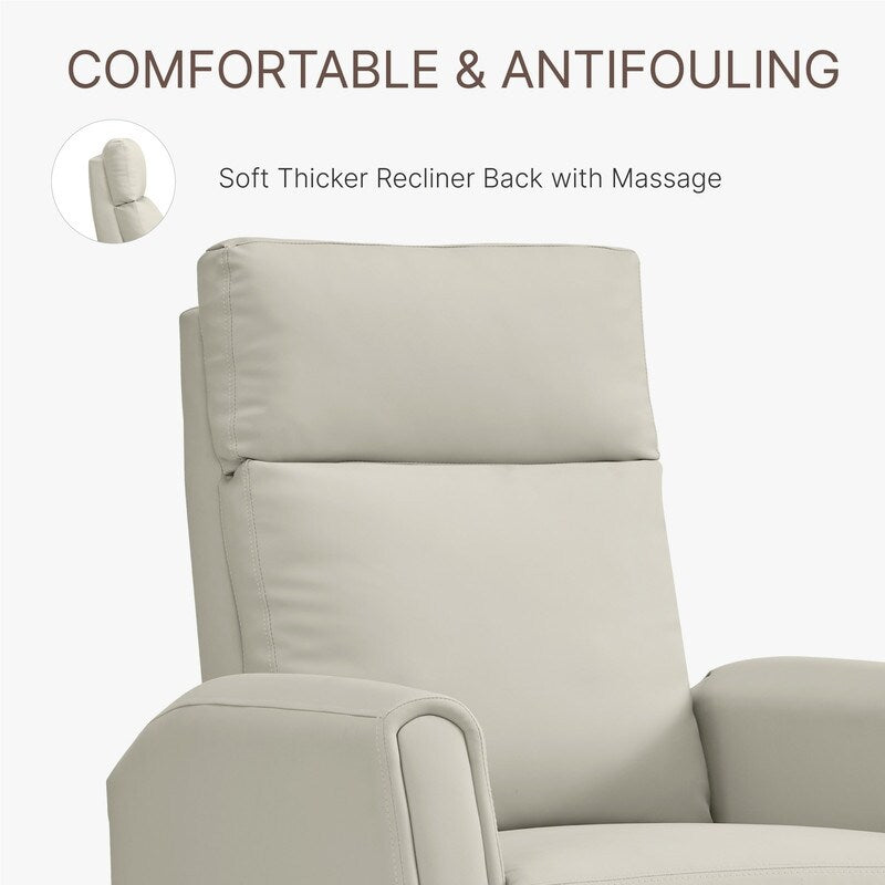 Andrea Recliner Chair with LED Lights, Heating  Massage