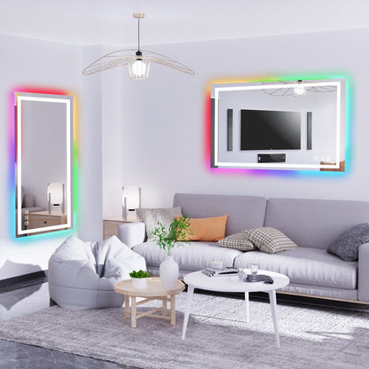 Anti-Fog RGB Backlit & LED Frontlit Bathroom Mirror