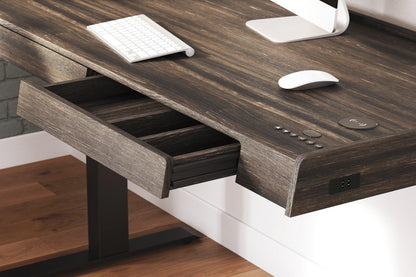 Zendex Dark Brown 55 Adjustable Height Desk