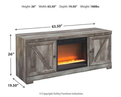 Wynnlow 63 TV Stand with Electric Fireplace