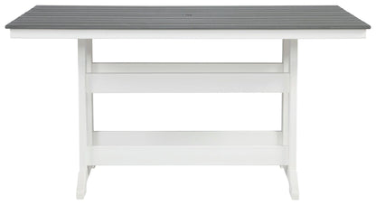 Transville - Rect Counter Table W/umb Opt
