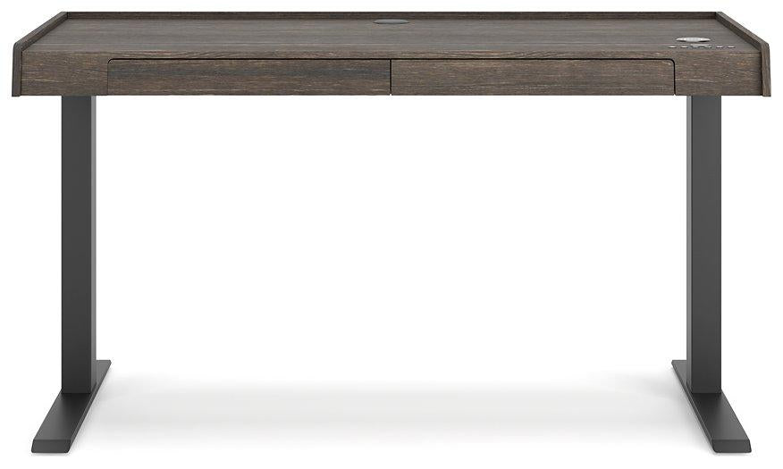 Zendex Dark Brown 55 Adjustable Height Desk