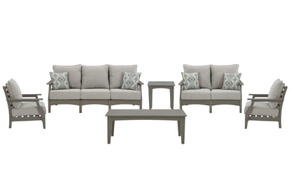 Visola 6-Piece Outdoor Sofa and Loveseat Set