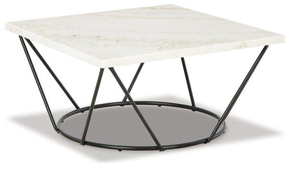 Vancent White/Black Coffee Table