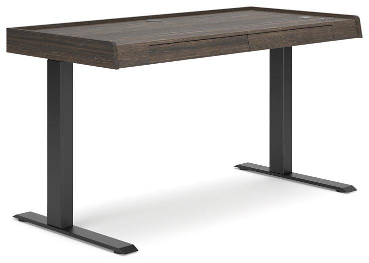 Zendex Dark Brown 55 Adjustable Height Desk