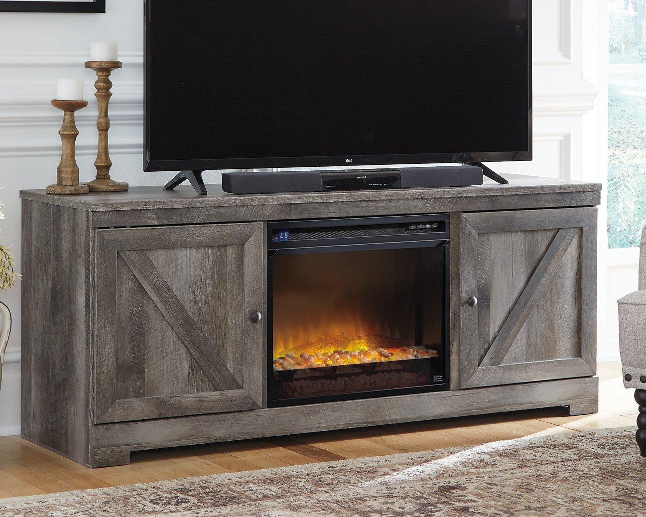 Wynnlow 63 TV Stand with Electric Fireplace