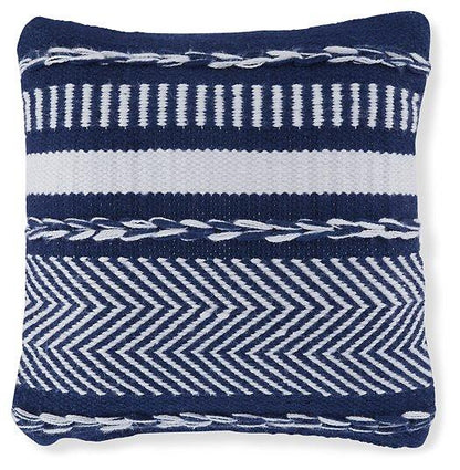 Yarnley Navy/White Pillow (Set of 4)