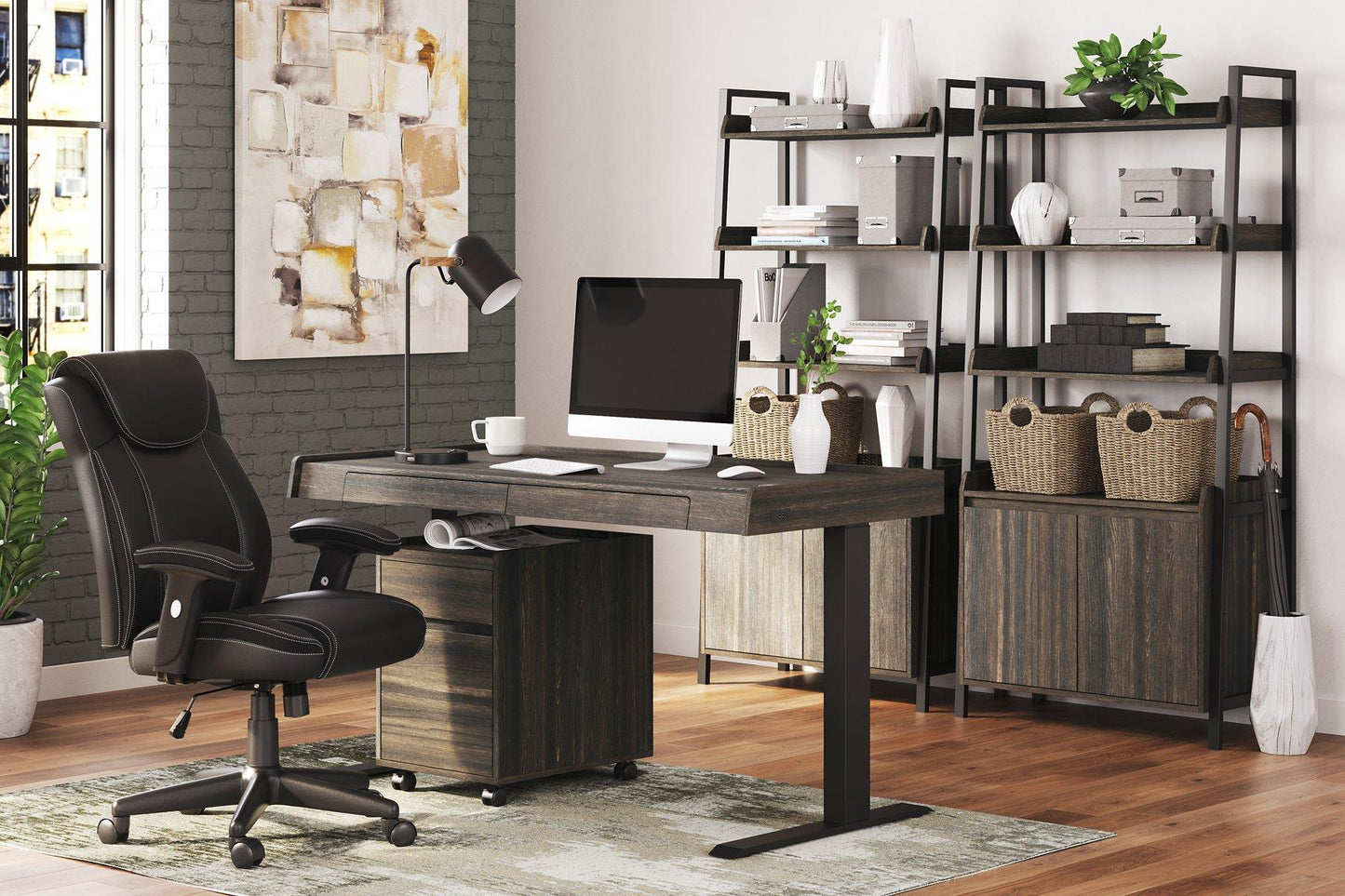 Zendex Dark Brown 72 Bookcase