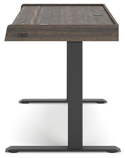 Zendex Dark Brown 55 Adjustable Height Desk