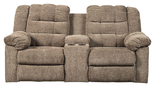 Workhorse - Dbl Rec Loveseat W/console