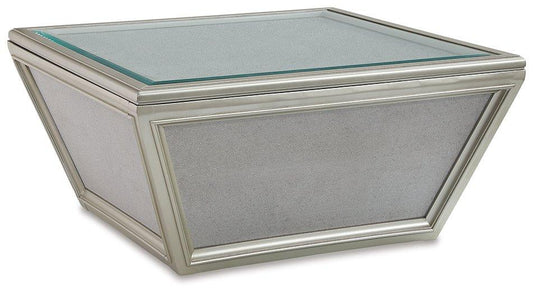Traleena Silver Finish Coffee Table